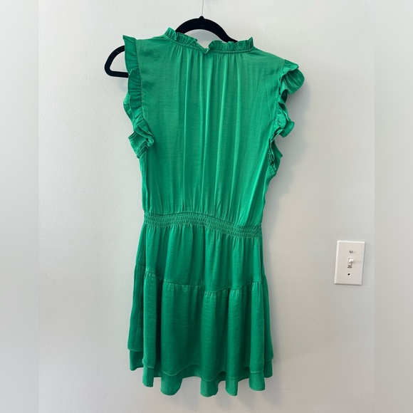 NWT Steve Madden Prairie Ruffle Mini Dress in Bright Green - Small - Picture 6 of 12